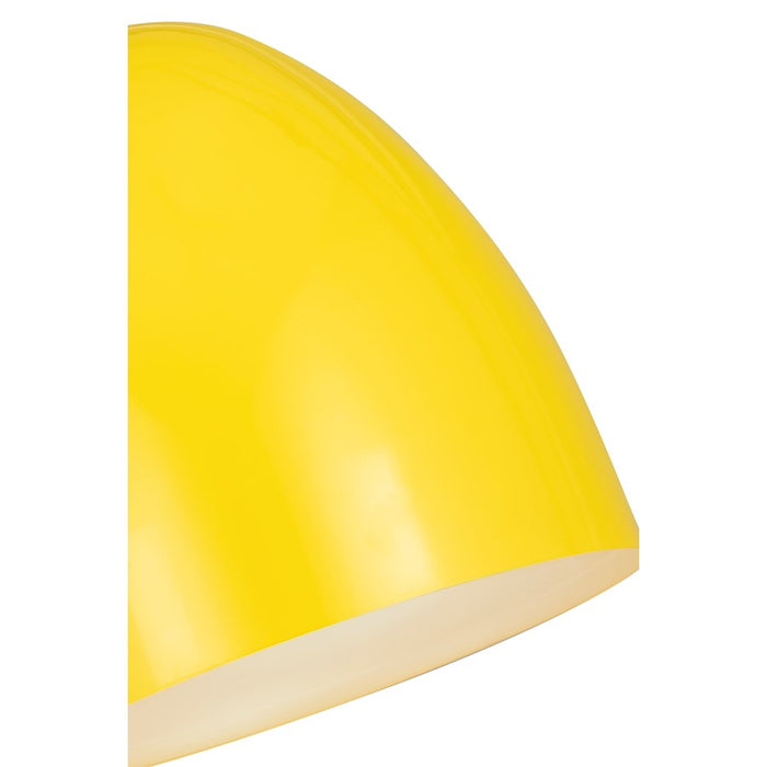 Z-Lite Z Studio Dome 1 Light 12" Pendant, Yellow