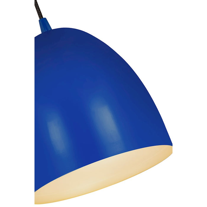 Z-Lite Z Studio Dome 1 Light 9.5" Pendant, Blue