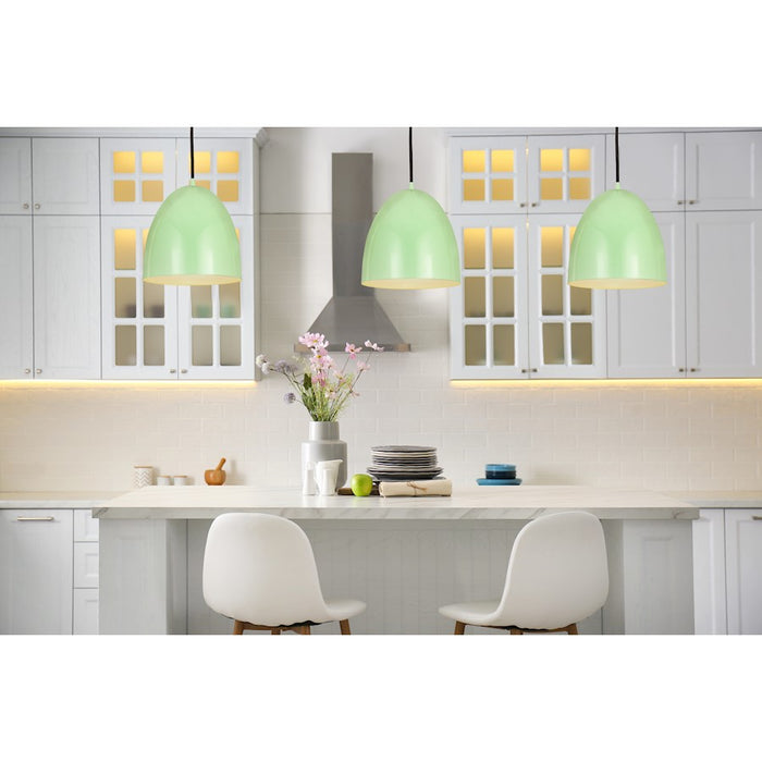 Z-Lite Z Studio Dome 1 Light 9.5" Pendant, Mint