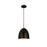 Z-Lite Z Studio Dome 1 Light 9.5" Pendant, Matte Black