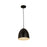 Z-Lite Z Studio Dome 1 Light 9.5" Pendant, Matte Black