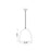Z-Lite Z Studio Dome 1 Light 9.5" Pendant, Matte Black