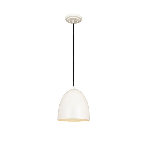 Z-Lite Z Studio Dome 1 Light 9.5" Pendant, Matte White