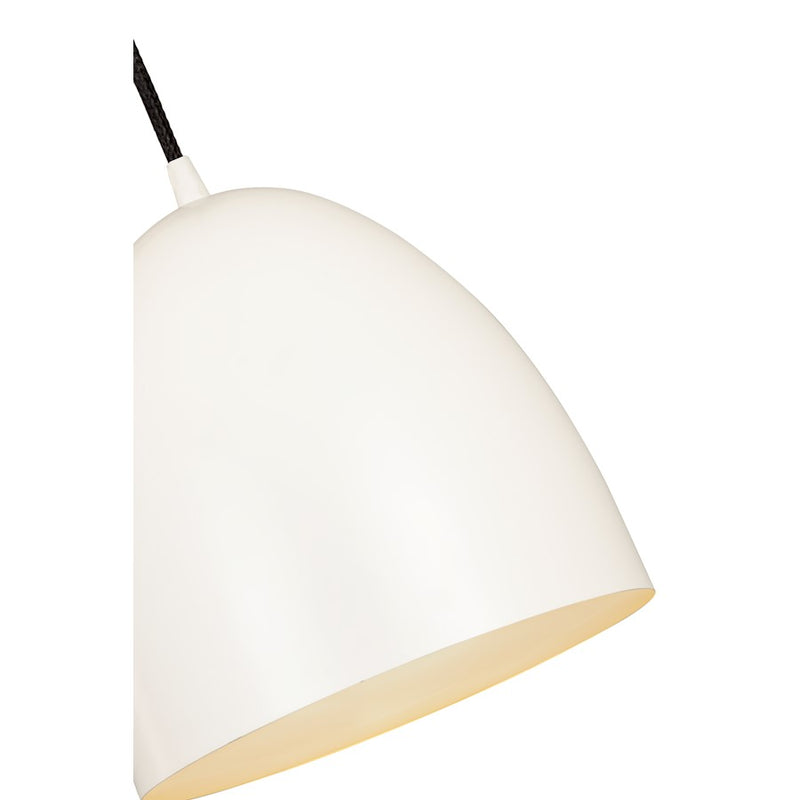 Z-Lite Z Studio Dome 1 Light 9.5" Pendant, Matte White
