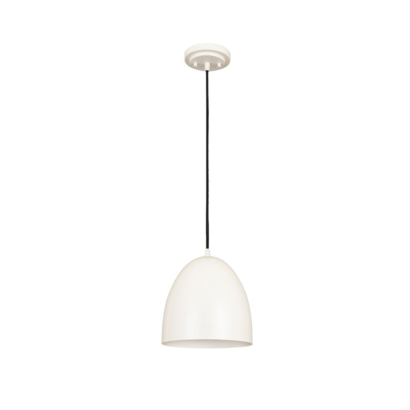 Z-Lite Z Studio Dome 1 Light 9.5" Pendant, Matte White