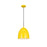 Z-Lite Z Studio Dome 1 Light 9.5" Pendant, Yellow