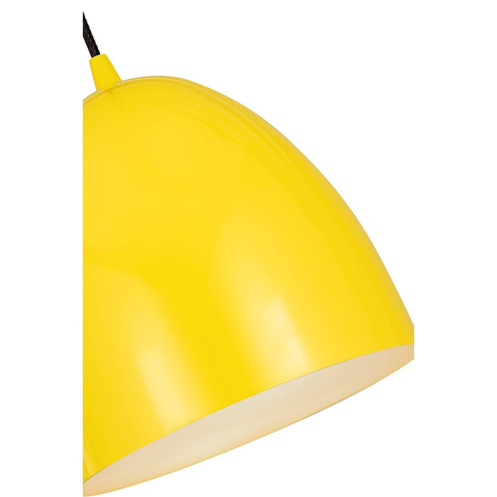 Z-Lite Z Studio Dome 1 Light 9.5" Pendant, Yellow