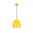 Z-Lite Z Studio Dome 1 Light 9.5" Pendant, Yellow