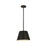 Z-Lite Maddox 1 Light 12" Chandelier, Matte Black - 6013-12MB