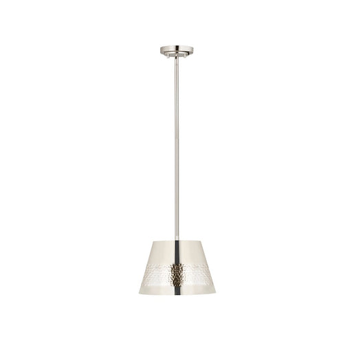 Z-Lite Maddox 1 Light 12" Chandelier, Polished Nickel