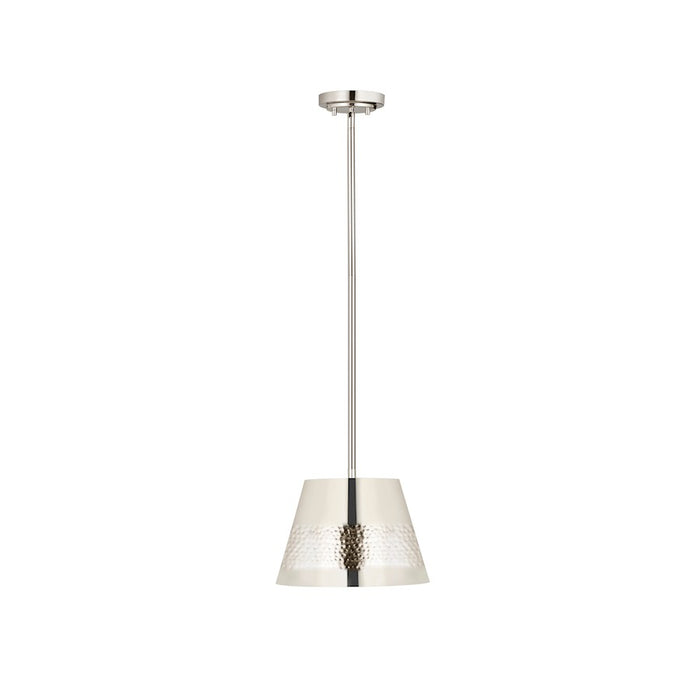 Z-Lite Maddox 1 Light 12" Chandelier, Polished Nickel