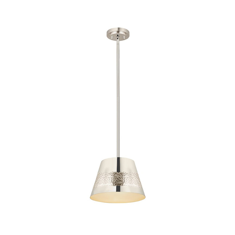 Z-Lite Maddox 1 Light 12" Chandelier, Polished Nickel