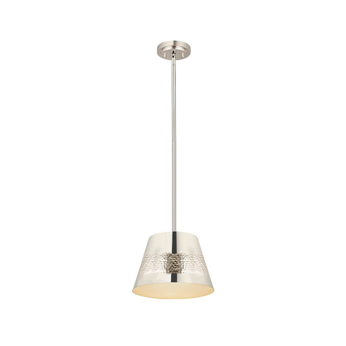 Z-Lite Maddox 1 Light 12" Chandelier, Polished Nickel