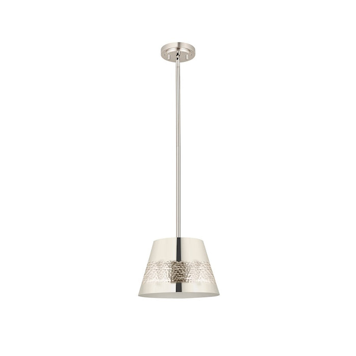 Z-Lite Maddox 1 Light 12" Chandelier, Polished Nickel
