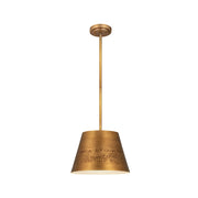 Z-Lite Maddox 1 Light 12" Chandelier, Rubbed Brass - 6013-12RB