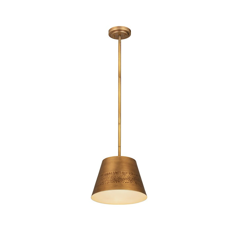 Z-Lite Maddox 1 Light 12" Chandelier, Rubbed Brass