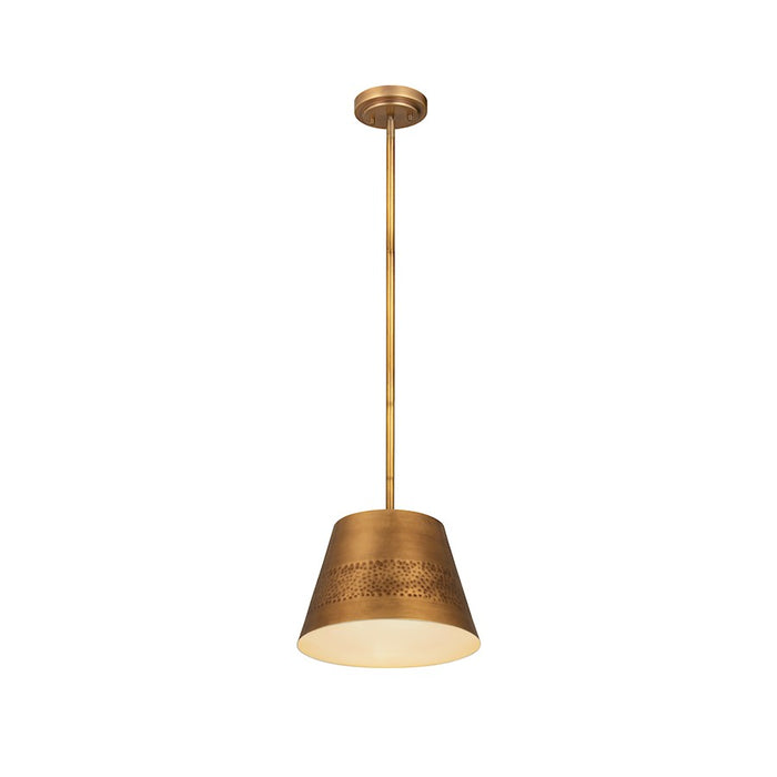 Z-Lite Maddox 1 Light 12" Chandelier, Rubbed Brass