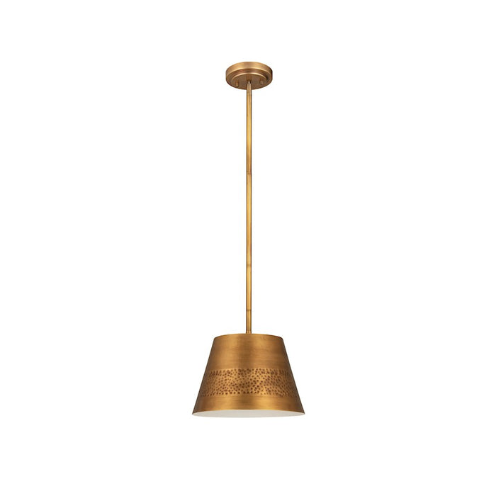 Z-Lite Maddox 1 Light 12" Chandelier, Rubbed Brass
