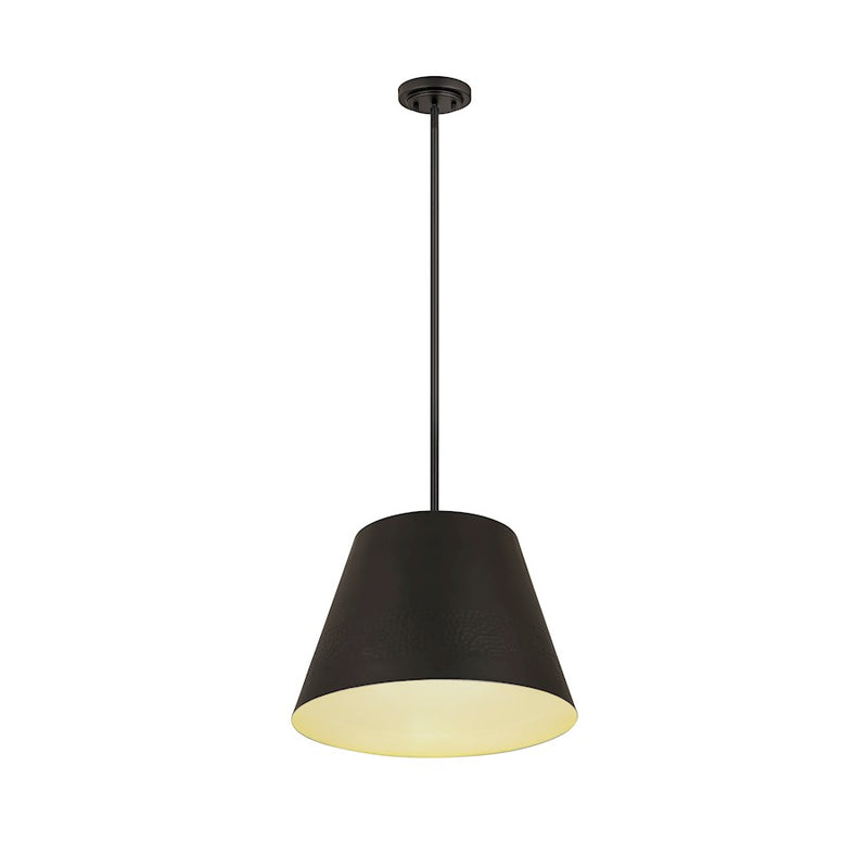 Z-Lite Maddox 1 Light 18" Chandelier, Matte Black