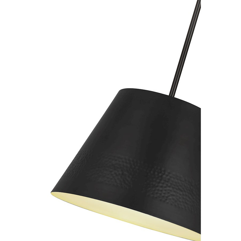Z-Lite Maddox 1 Light 18" Chandelier, Matte Black