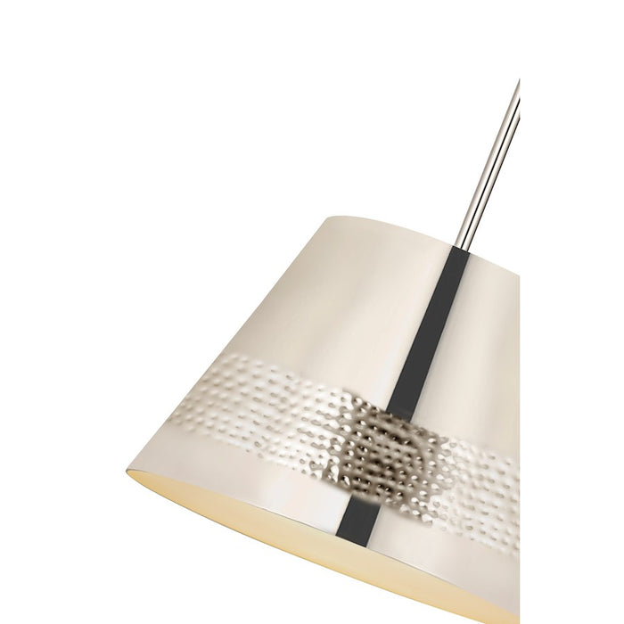 Z-Lite Maddox 1 Light 18" Chandelier, Polished Nickel