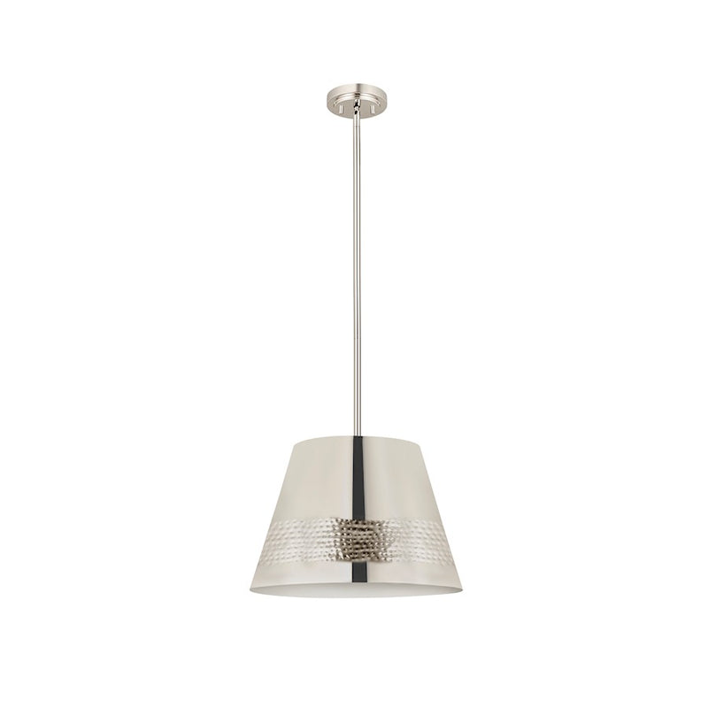 Z-Lite Maddox 1 Light 18" Chandelier, Polished Nickel
