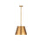 Z-Lite Maddox 1 Light 18" Chandelier, Rubbed Brass
