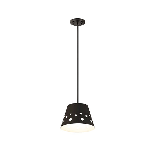 Z-Lite Katie 1 Light 12" Chandelier, Matte Black