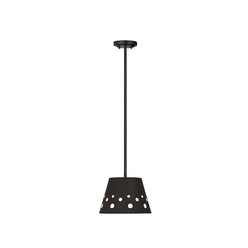 Z-Lite Katie 1 Light 12" Chandelier, Matte Black