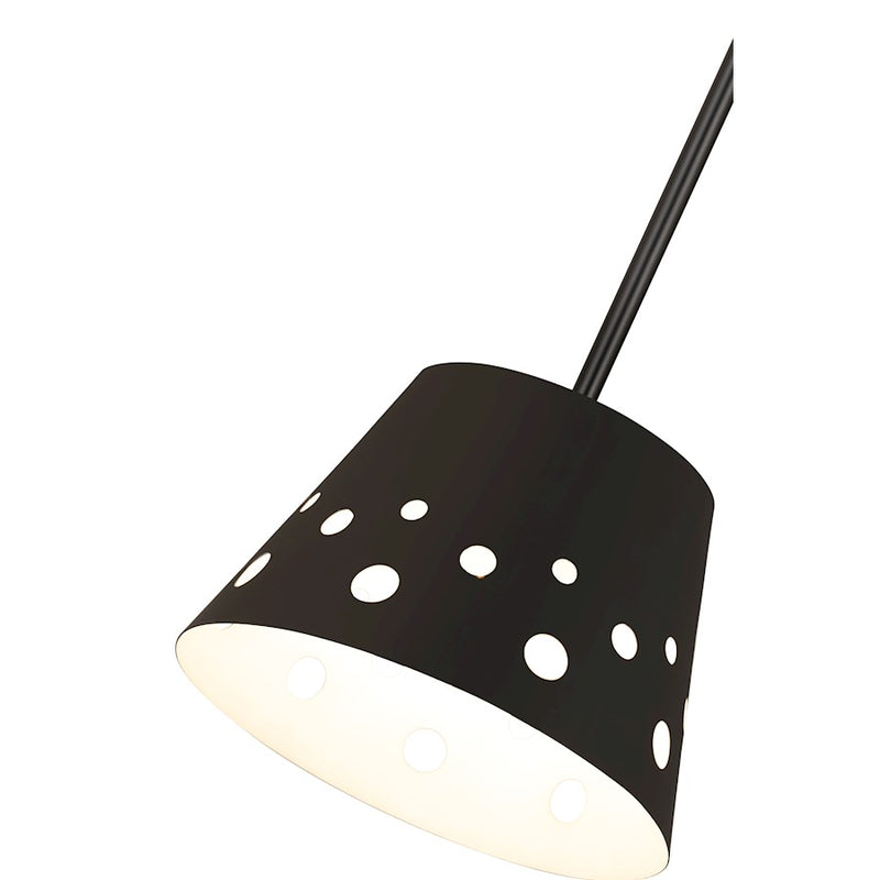 Z-Lite Katie 1 Light 12" Chandelier, Matte Black