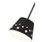 Z-Lite Katie 1 Light 12" Chandelier, Matte Black