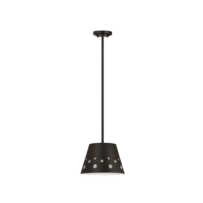 Z-Lite Katie 1 Light 12" Chandelier, Matte Black