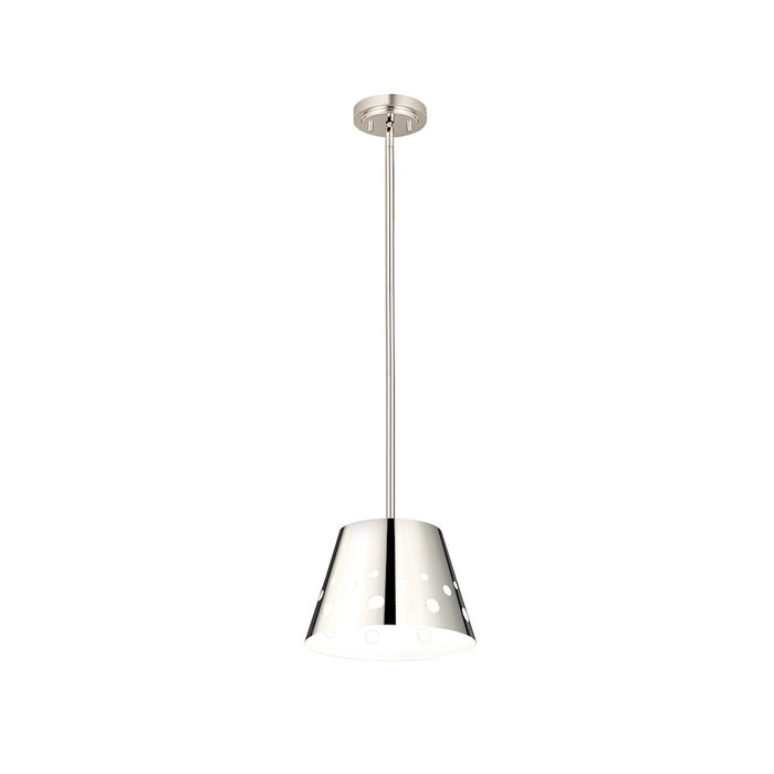 Z-Lite Katie 1 Light 12" Chandelier, Polished Nickel
