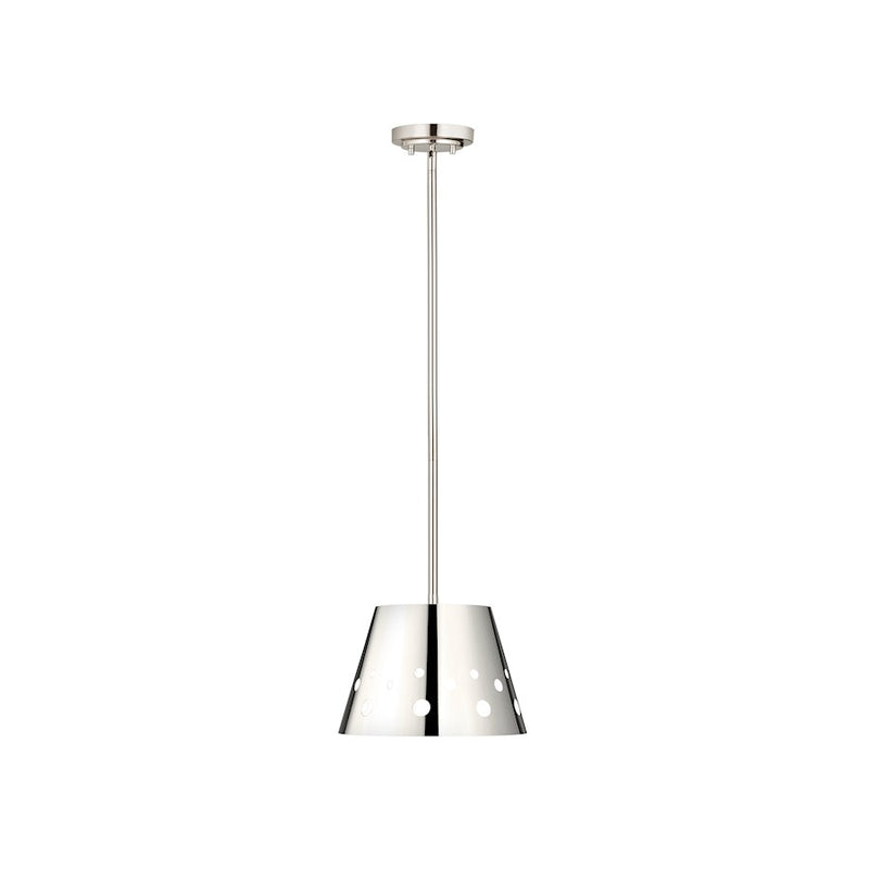 Z-Lite Katie 1 Light 12" Chandelier, Polished Nickel