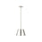 Z-Lite Katie 1 Light 12" Chandelier, Polished Nickel