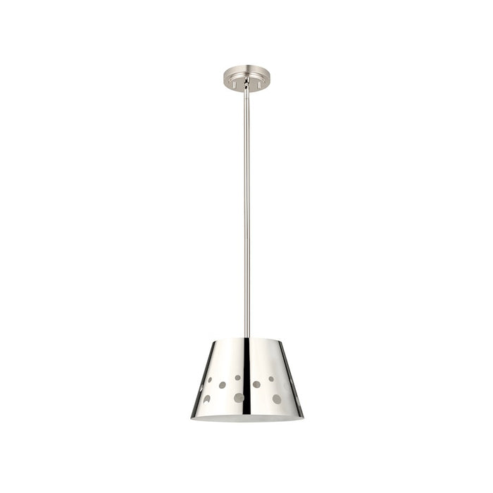 Z-Lite Katie 1 Light 12" Chandelier, Polished Nickel