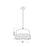 Z-Lite Katie 1 Light 12" Chandelier, Polished Nickel