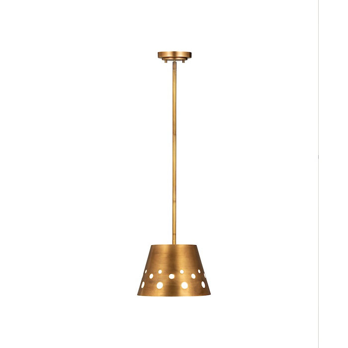 Z-Lite Katie 1 Light 12" Chandelier, Rubbed Brass