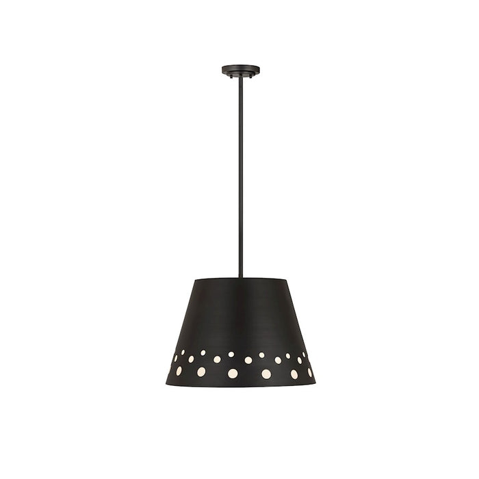 Z-Lite Katie 1 Light 18" Chandelier, Matte Black