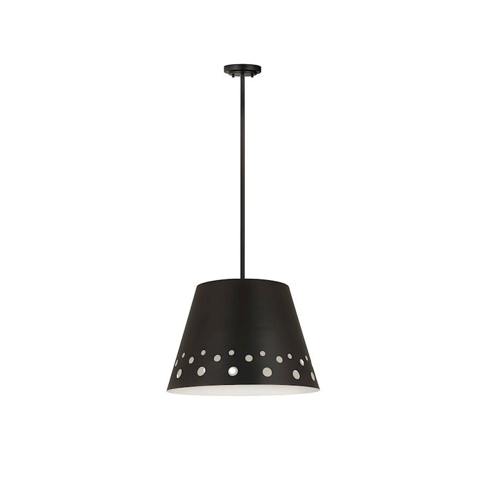 Z-Lite Katie 1 Light 18" Chandelier, Matte Black