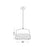 Z-Lite Katie 1 Light 18" Chandelier, Matte Black