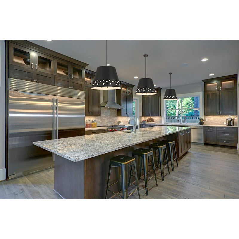 Z-Lite Katie 1 Light 18" Chandelier, Matte Black