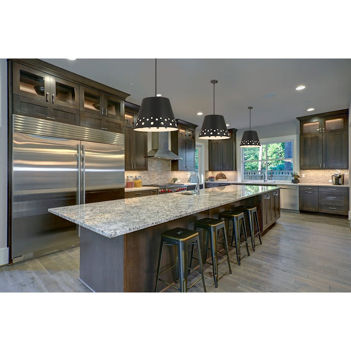 Z-Lite Katie 1 Light 18" Chandelier, Matte Black