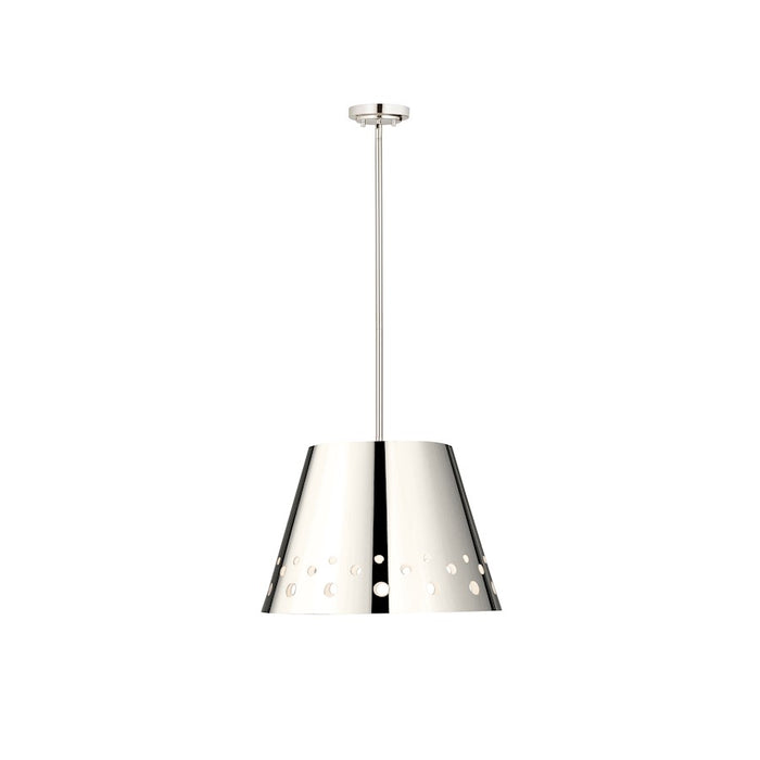 Z-Lite Katie 1 Light 18" Chandelier, Polished Nickel