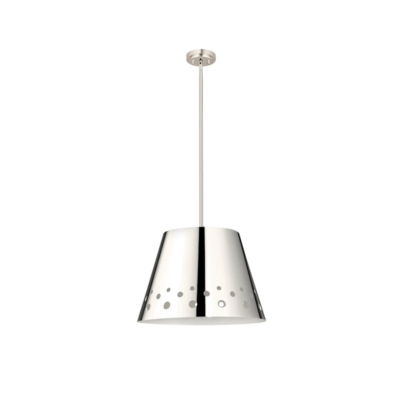 Z-Lite Katie 1 Light 18" Chandelier, Polished Nickel