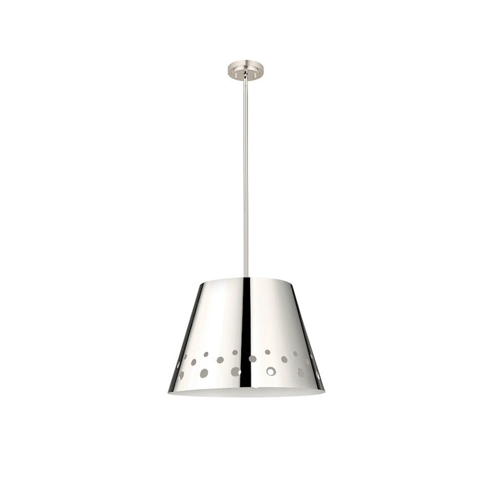 Z-Lite Katie 1 Light 18" Chandelier, Polished Nickel