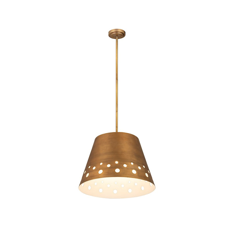 Z-Lite Katie 1 Light 18" Chandelier, Rubbed Brass