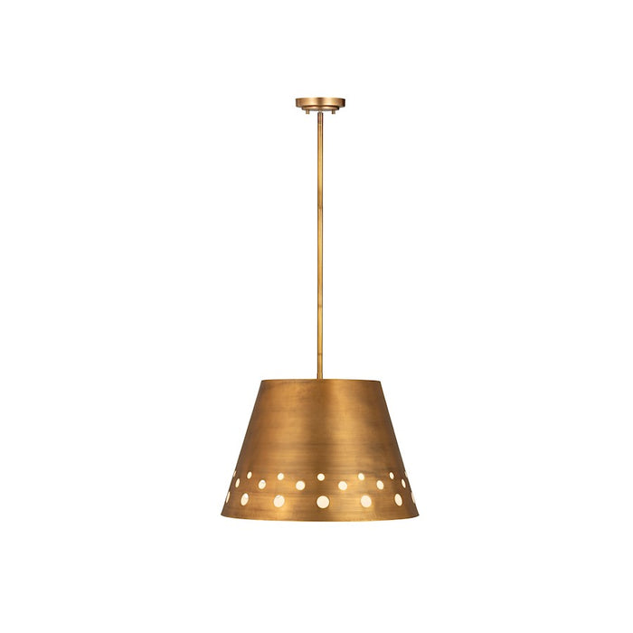 Z-Lite Katie 1 Light 18" Chandelier, Rubbed Brass