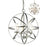 Z-Lite Aranya 4 Light Pendant, 18.31x18.31x20.25", Nickel, Opal - 6017-4S-BN