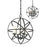 Z-Lite Aranya 4 Light Pendant, 18.31x18.31x20.25", Bronze, Matte Opal - 6017-4S-BRZ